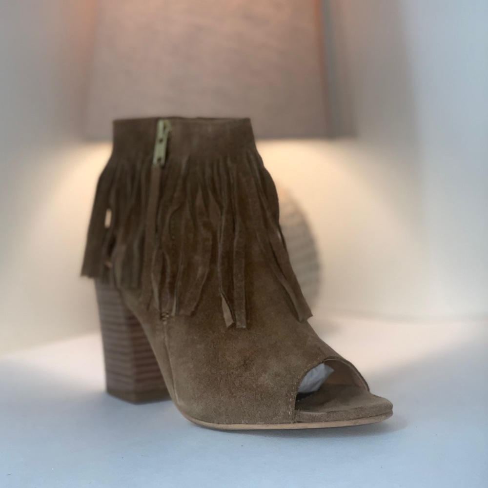Brown Carlos by Carlos Santana Suede Leather Heels